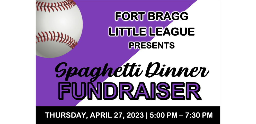 Spaghetti Dinner Fundraiser April 27th!
